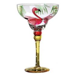 270 ml Margarita vinglas Farverig trykt champagne kop gave til fødselsdag jubilæum Flamingoer