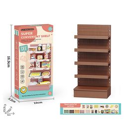 unbrand 01:12 Dukkehus Miniatyr Tre Mini Varer Snack Stand Display bokhylle Modle A5 1 set