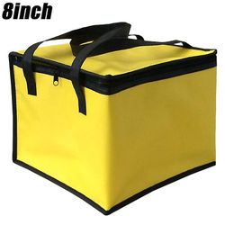 Liltop Mad Opbevaring Frokosttaske Termisk isoleret Cool Bag Udendørs Picnic Gul 8 tommer