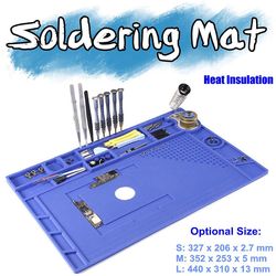 Loddemåtte Telefon Reparation Skrivebordspude Vedligeholdelsesstation Magnetisk varmeisolering