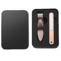 Coosilo Stor negleklipper anti splash fingernegl tånegl Clipper Cutters Pedicure Tool sølv