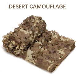 Camouflagenet, Jagtskjulenet, Hegnsnet, Camping Vandremarkise til boligfestindretning og havefortelt DESERT CAMOUFLAGE4m x 5m