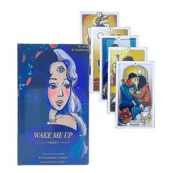 12 * 7cm Herätä minut Tarot-kortin profetia ennustaminen pakka Perhejuhlat Lautapeli Alkeiskortit Ennustamispeli w / manuaalinen