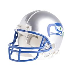 Riddell VSR4 Mini Jalkapallokypärä NFL Seattle Seahawks 83-2001 Hopea