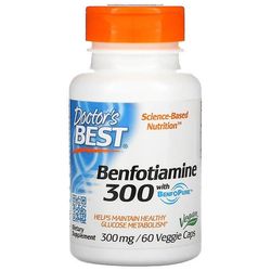 Doctor's Best Lääkärin paras bentodiamiini BenfoPure 300mg Vcaps 60: n kanssa