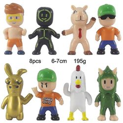 Pvc Stumble Guy Tegn Game Model snuble Guys Anime Action &; Toy Figurer Set For Children C 8 stk