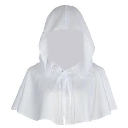 Handuo Børn Hætteklædte Kappe Halloween Cosutme Cape Cosplay hvid