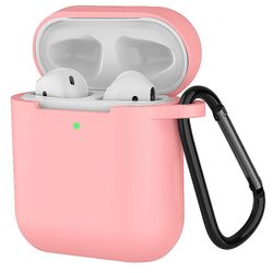 Linkrunning Airpods 2 Beskyttelsesetui Airpods Cover Blød silikone opladningsetui Beskyttende silikone hylster Beskyttende etui Øretelefon etui Air...