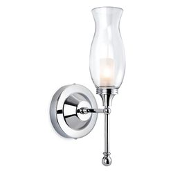 Firstlight Lighting Aston 1 Lys Badeværelse Indendørs Væg Lys Chrome, Klart glas IP44, G9