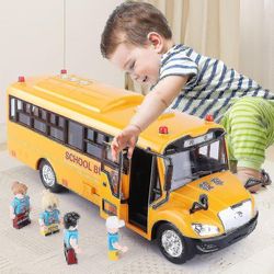 Inertiaalinen bussi lelut Auto Ing Auto Lelut Lapsille Koulutus Interaktiiviset lelut Ld Suuri koulubussi
