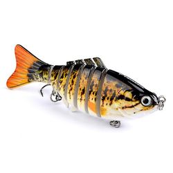 Unbrand 1pcs Wobblers Fiskeri Lokker Multi-sektion Hard Bait 100mm15g kunstig agn Minnow Crankbait Jig Aborre Karpe Fiskegrej Lure Farve5