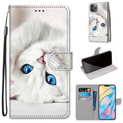 Foxdock Etui til iphone 12 Pro White Cat Mobile Taske