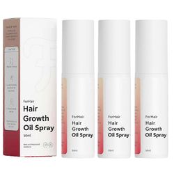 Edistyksellinen hiustenkasvuöljysuihke - Rasvaton ja hormoniton koostumus - Edistää paksuja hiuksia 3pcs
