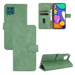 Etui til Samsung Galaxy F62 / M62 Cover Premium læder med kortholder Flip Folio magnetisk etui Etui Coque - sort Grøn