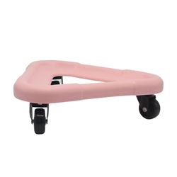 Abdominal Muscle Disc Universal Wheel Home Gym Fitness Ab Rollers Sport Sort Pink