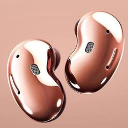 Nye passer for Samsung Galaxy Buds Live 9d Stereo R180 Sport Trådløse In-ear Bluetooth-hodetelefoner Strømdisplayet Støydemping raskt[pb] Rose Gold