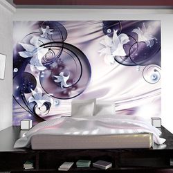 Artgeist Fotomurale - Giglio blu marino 350x245