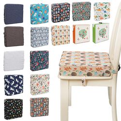 Jying 1pc Børn Øget Chair Pad Soft Baby Børn Dining Pude Justerbar Aftagelig Stol Booster Pude Barnevogn Chair Pad Typografi N