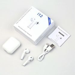 I12 True Wireless Earphones Langattomat BT-kuulokkeet BT 5.3 Smart Headset Kannettavat langattomat urheilukuulokkeet 300 mAh:n latauskotelolla Kosk...