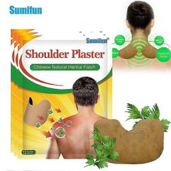 Olex 12/24/36kpl Koiruoho olkapää Kivunlievityslaastari Moxibustion Itsekuumeneva St 12kpl 1 pussissa