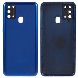 Samsung Galaxy M31 M315 OEM -akkukotelon kannen korjausosa + kameran linssin suojus - sininen Monivärinen Blue