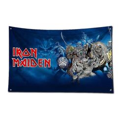 3x5 jalan metallinauhat I-silitysraudat lippu polyesteripainobanneri autotallin seinätaiteeseen ulkokoristelu messinkiläpivienteillä M-neidot kuten...