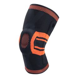 1Pcs nye knæ støtte elastisk silikone foråret knæpude knætræning beskytter strikket kompression knæ ærme sports wrap 05 Xl