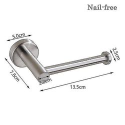 Vægmonteret badeværelse ToiletPapirHolder Rack Tissue Roll Stand Rustfrit (sølv)