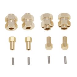Hex-adapter til messinghjulsnav til Scx24 Axi90081 Rc Crawler Model Bil opgradering