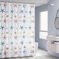 Sininen meritähti suihkuverho vedenpitävä suihkuverho 120x180cm