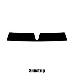 Window-Tint Sun Strip for Lancia Lybra Estate - 1999 til 2004 pre-cut sunstrip 5% limo sort