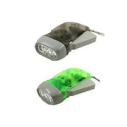 Htclv Clear Hand Crank ficklampa, 2 Pack Squeeze Clockwork Facklor för barn och vuxna, inga batterier Requ