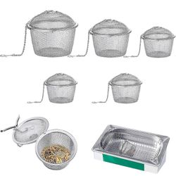 5 kpl ultraäänipuhdistuskorit ruostumattomasta teräksestä valmistetut osat korikorut höyry-yvan