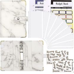 A6-budjettikansio, jossa on käteiskuorijärjestelmä, uudelleentäytettävä budjettisuunnittelijan järjestäjä, käteisbudjetin korkea laatu