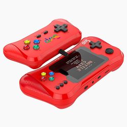 X7m Retro bærbar spillekonsol, stil: Dobbelt-rød Multicolour