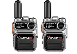 4g Poc Global-PTT Walkie Talkies Ubegrænset lang rækkevidde Professionel voksenbil GSM Intercom 1000 miles udendørs arrangør USB C-radio Sølvfarvede