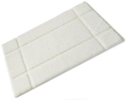 Blue Canyon Orla hvid fuld gummi bakkes mikrofiber enkelt badekar Mat 50 cm x 80 cm