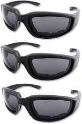 Shlmv 3 par motorsykkel ridning briller polstring briller uv beskyttelse støvtett vindtett motorsykkel solbriller