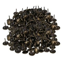 200 X bronze vintage tacks nitter 13mm dia med tråd træmøbler
