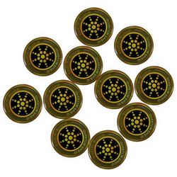 100 kpl EMF-suojatarra säteilyä estävä matkapuhelintarra puhelimille, kannettaville tietokoneille ja elektronisille laitteille Kultaa