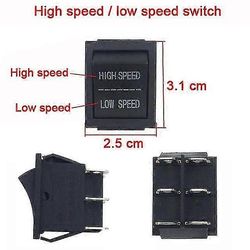 Sähköautot lapsille Sähköauton kytkin Leluauto Sähkömoottoripyörän kytkin Kaukosäädin Autokytkin Moottoripyörätarvikkeet korkea ja matala nopeus