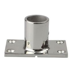 Ruili 316 Rustfrit stål Ship Yacht Tilbehør Marine Hardware Tilbehør Tube Seat Rektangulære Base 90 22mm