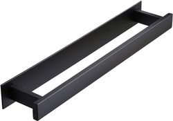 Linkrunning Håndklædeholder til badeværelse, Selvklæbende håndklædeholder 40cm håndklædeholder SUS 304 rustfrit stål, sort