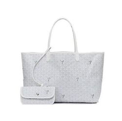 Stor kapasitet Tote Bag Mom Bag Tote Bag Gift-yky hvit