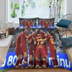 OKATOR 3D AS Roma Comforter Cover vuodevaatteet, Serie A pussilakanasetti Pehmeä mikrokuitupeitto tyynyliinoilla 3 kpl lapsille ja aikuisille D Sin...