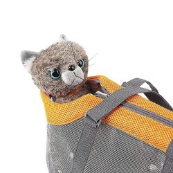 Bærbare Mesh Pet Bag Pet luftfartsselskaber orange