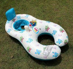 Mikasa Baby sikkerhed svømning float ring, Pvc svømning, barnesæde ring, dobbelt sikker uden skur hvid