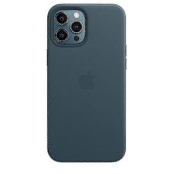 Virallinen Apple Iphone 12 Pro Max Nahkakotelo Magsafella - Baltic Blue_Gift G:lle