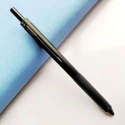 3 farver bold pen 1 automatisk blyant 4 i 1 flerfarvet metal kuglepenne, sort farve