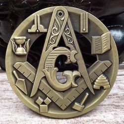 Bricks Masons 3D auto emblem kompas og firkantede værktøjer